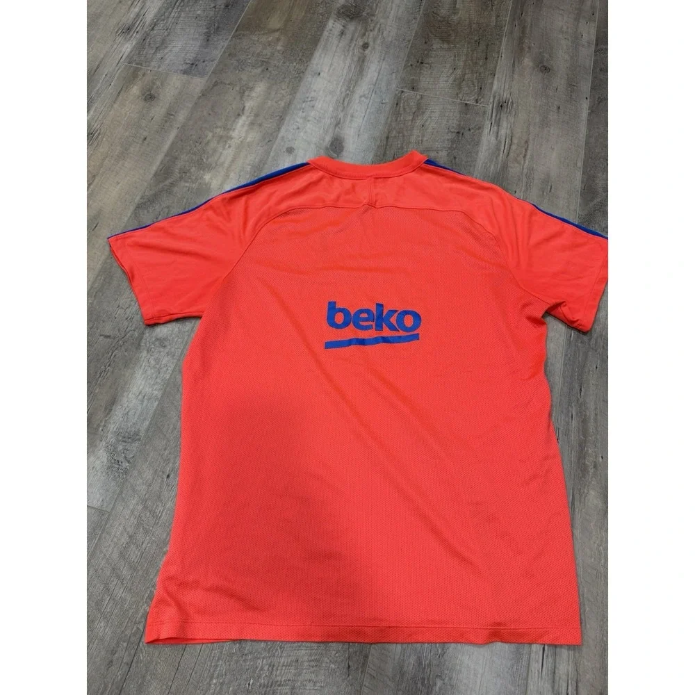 FC Barcelona Training Football‎ Jersey Nike Polyester Youth Sz XL Preowned